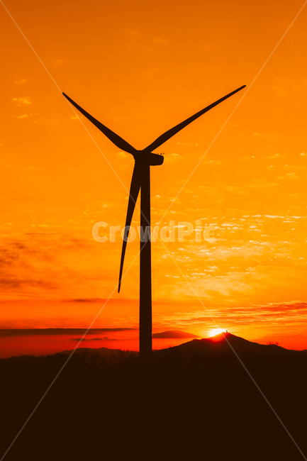 일출,여명,태양,국내,풍경,sunrise,일몰,빛,풍력,풍력발전,아침,자연,산,landscape,nature,실루엣,그림자,silhouette,shadow,에너지산업,energy industry