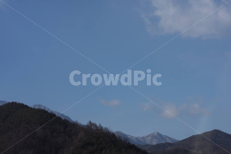하늘,산,구름,산세,하늘색