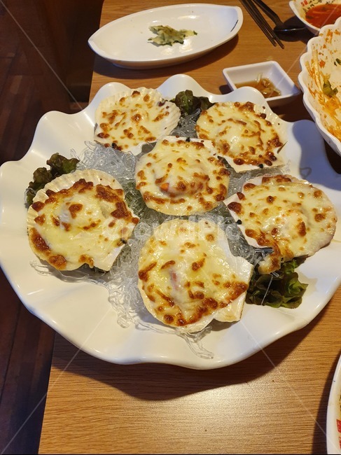 가리비,해물,안주,조개,구이