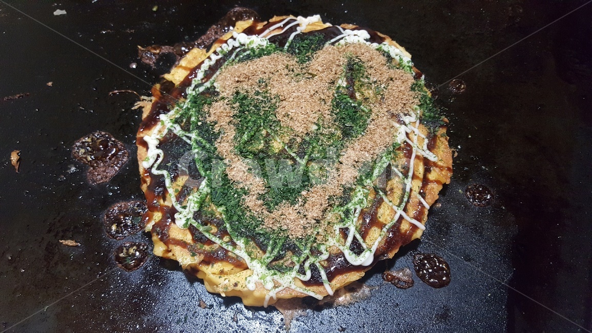 오코노미야키,하트,일식,일본요리,저녁