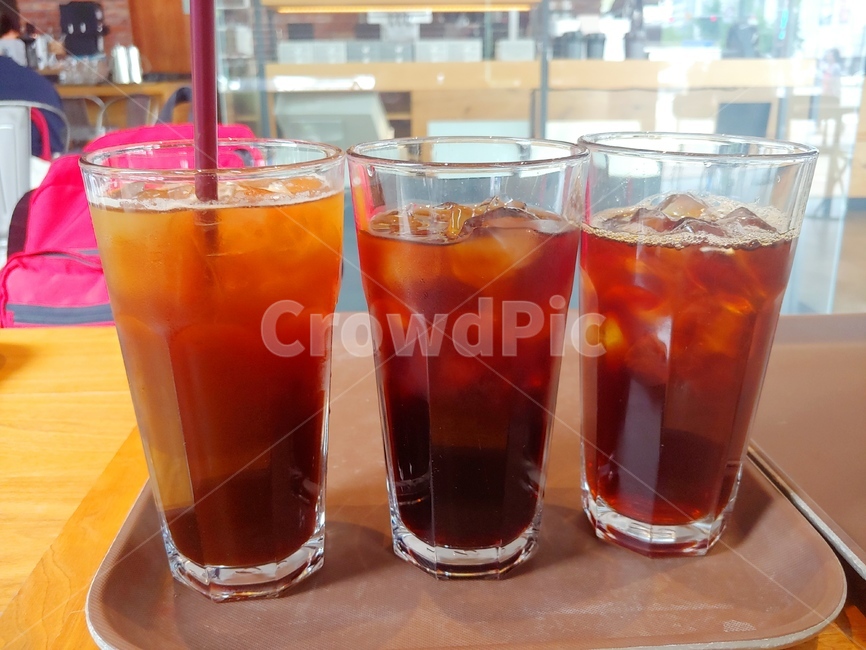 아메리카노,아이스아메리카노,아아,3잔,시원한,피서,카페,휴식
