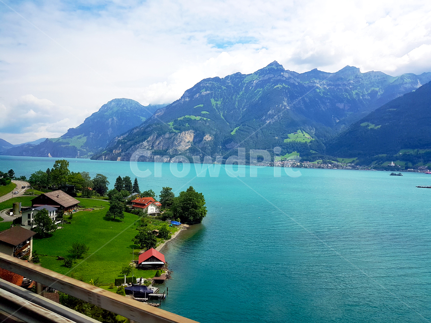 nature,자연,water,물,outdoors,옥외,스위스,마을,호수,파랑,하늘,blue,swiss,산,강변