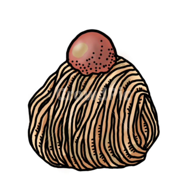 빵,케이크,몽블랑,간식,디저트,디저트,간식,후식,dessert,snack,누끼,remove background,그래픽,일러스트레이션,graphic,illustration