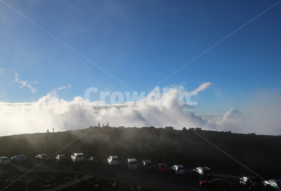 하와이,할레아칼라,주차장,주차,하늘,구름,hawaii,맑은,푸른,자연,풍경,nature,landscape,weather,날씨,outdoors,옥외