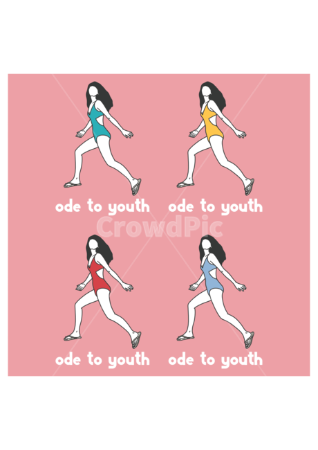 일러스트,디자인,그림,패키지디자인,굿즈,그래픽디자인,타이포디자인,텍스쳐디자인,여름,여름그림,소녀,해변,수영복,비키니,감성,감성그림,휴식,바캉스,여행,심플,뉴트로,청춘,젊음,odetoyouth