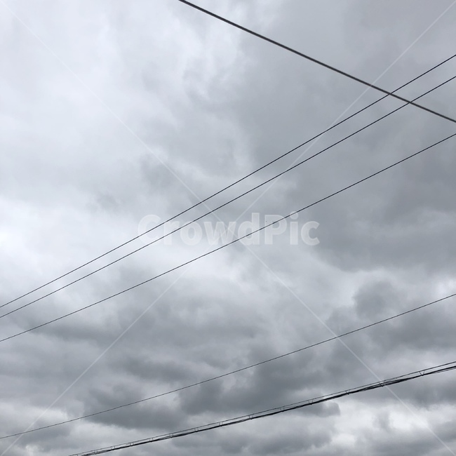 먹구름,구름,하늘,전깃줄,흐린날,흐림,비,회색,자연,풍경,nature,landscape,cable,케이블