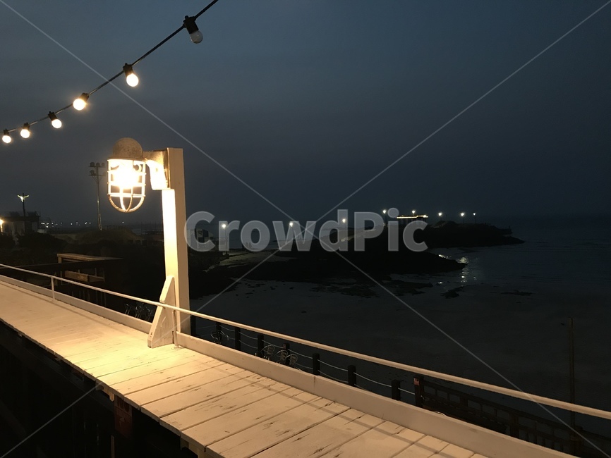 제주도야경,델문도카페테라스,함덕해수욕장,카페테라스,은은한조명