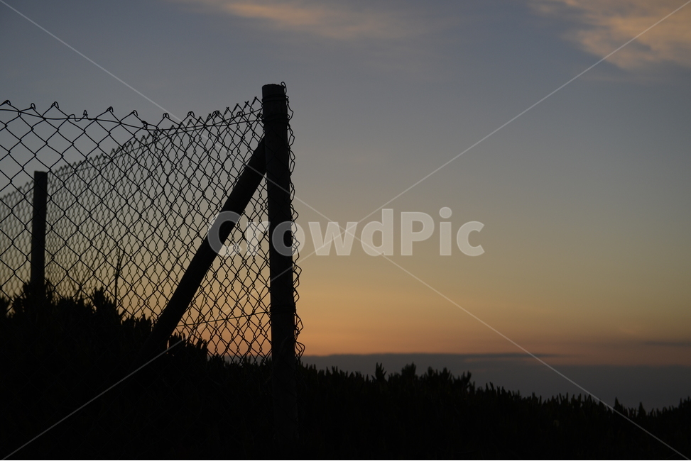 철조망,fence,entanglement,울타리,fencing,노을