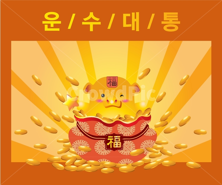 돼지,황금돼지,새해,인사,복,복주머니,신년,기해년,덕담,인사말,카드,팝업,설,한국,한국문화,명절,설날,korea,12간지,한국전통,한국문화,korean traditional,korean culture,그래픽,일러스트레이션,graphic,illustration