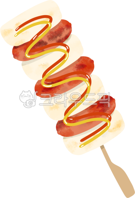 간식,군것질,꼬치,음식,요리,손그림,일러스트,휴게소,스티커,다꾸,분식,오뎅,길거리음식,소스,편의점,먹거리,캠핑,포장마차,야시장,food,소떡,소시지,떡,구이