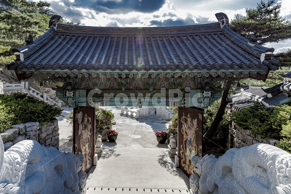 삼천사,사천왕문,문양,무늬,단청,사찰,전통건축,전통가옥,석공예,한국전통,한국문화,korean traditional,korean culture