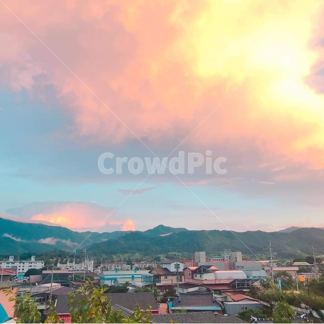 nature,자연,하늘,노을,구름,건물,urban,neighborhood,어반,building,이웃,outdoors,옥외,scenery,풍경