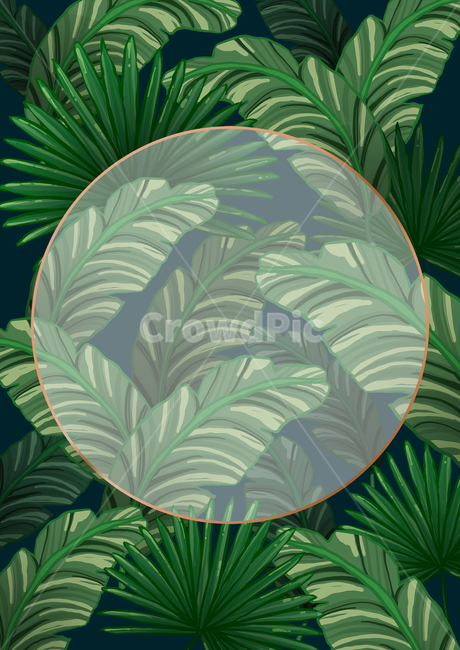 식물,열대식물,프레임,식물일러스트,타이틀프레임,타이틀,illustration,틀,graphic,nature,frame,title,초대장,청첩장,초록,브로슈어,잎사귀,잎,자연,보태니컬,botanical,금테두리,브로셔