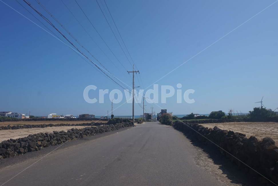 제주도,현무암,돌담길,제주도전통,3점투시,시골길