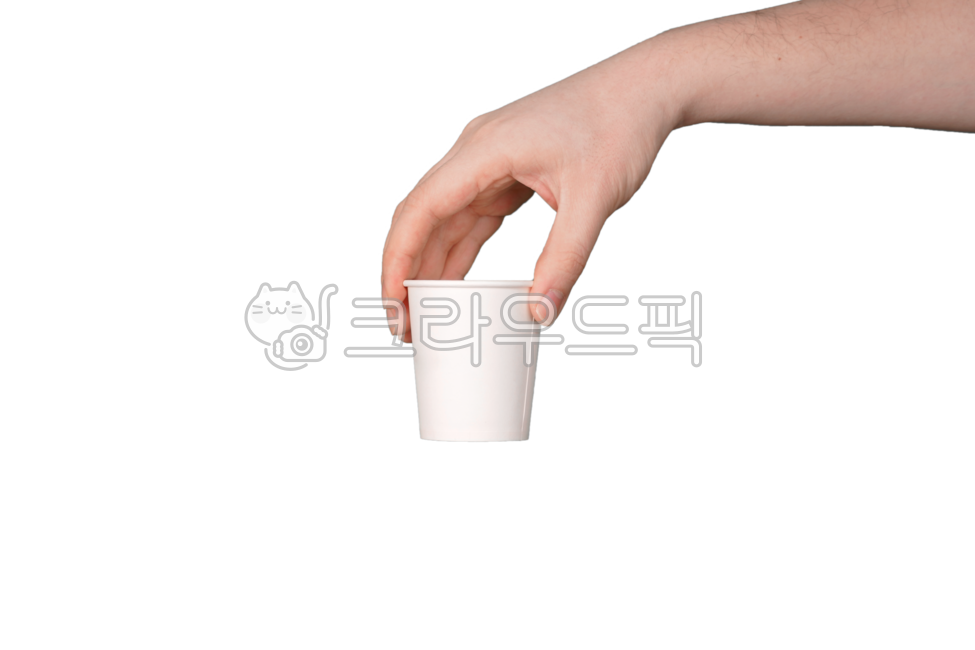 종이컵,컵,잔,손,손짓,제스쳐,사람,손동작,wrist,손목,인간,hand,신체일부,몸,body,누끼,remove background