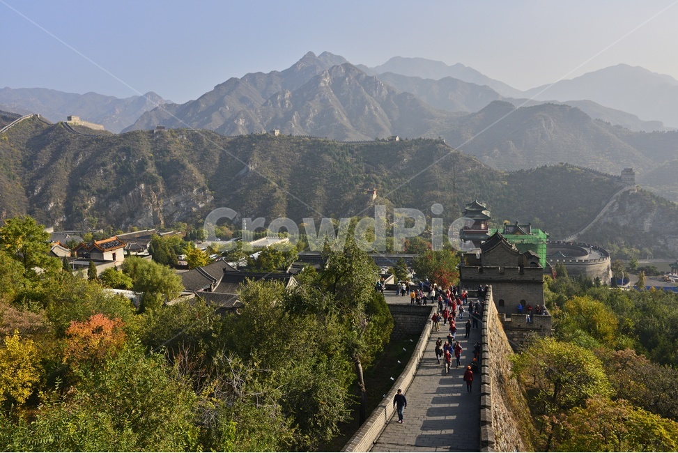 중국,세계문화유산,거용관,만리장성,성,성벽,person,사람,human,인간,nature,자연,outdoors,옥외,mountainrange,산맥,mountain,산,경치,경관,풍경,해외,외국,세계,foreign,oversea,world