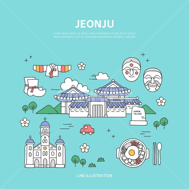 전주,한옥마을,한옥,비빔밥,전통,랜드마크,휴가,여행,라인아이콘,일러스트,랜드마크,landmark,tourist attraction,한국랜드마크,한국관광지,한국명소,korea landmark,korea tourist attraction,여행,휴가,traveling,vacation,trip,그래픽,일러스트레이션,graphic,illustration