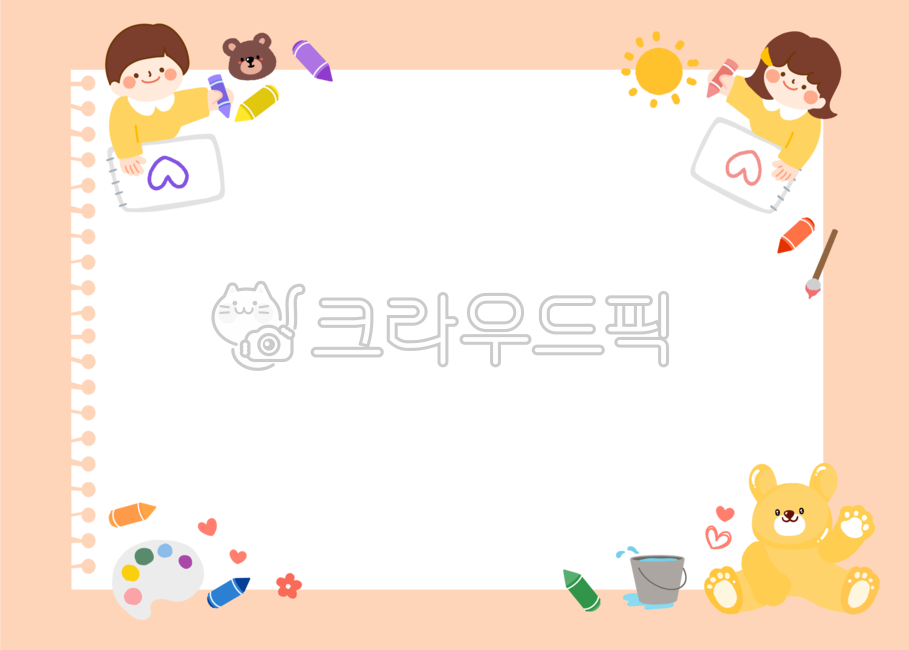 brush,Art,crayon,deco,color,adornment,Day care Center,icon,paint,sketchbook,cute,Girls,kindergarden,children,person,bear doll,Boys,art class