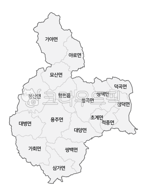 합천군행정구역,합천군행정지도,합천군,합천,합천군지도