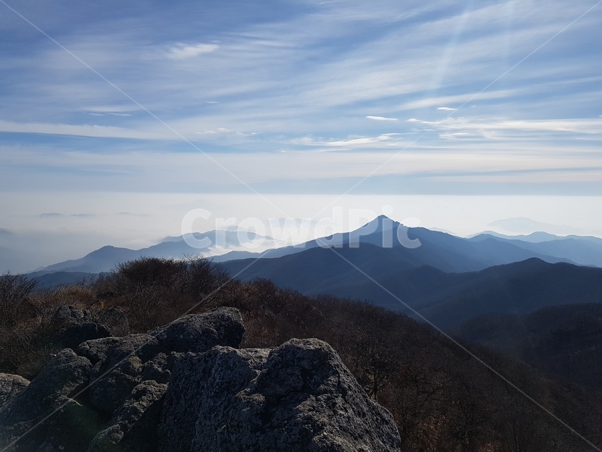 한국의산하,운무,절경,능선,정상,자연,풍경,nature,landscape,outdoors,옥외,mountain range,산맥,mountain,산
