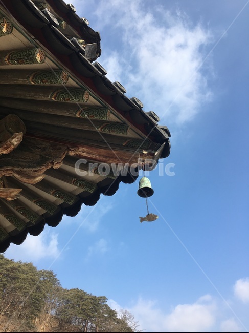Landscape,eaves,Korean architecture,temple stay,temple