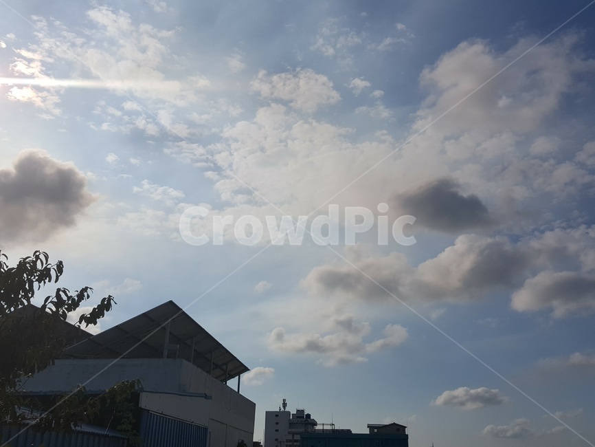 하늘,구름,파란하늘,파란색,풍경