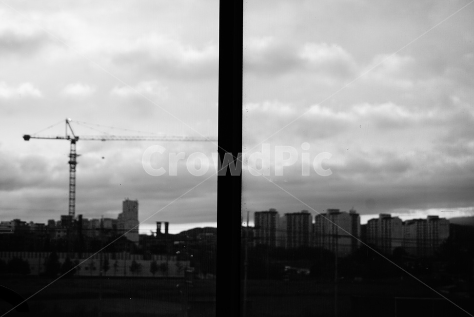흑백사진,하늘,흑백,구름,날씨,도시,풍경,city,landscape,흑백,모노톤,monochrome,black and white