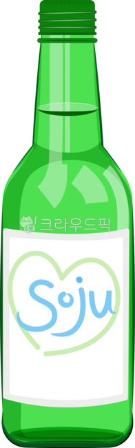 소주병,소주그림,소주,소주병일러스트,술병,소주일러스트