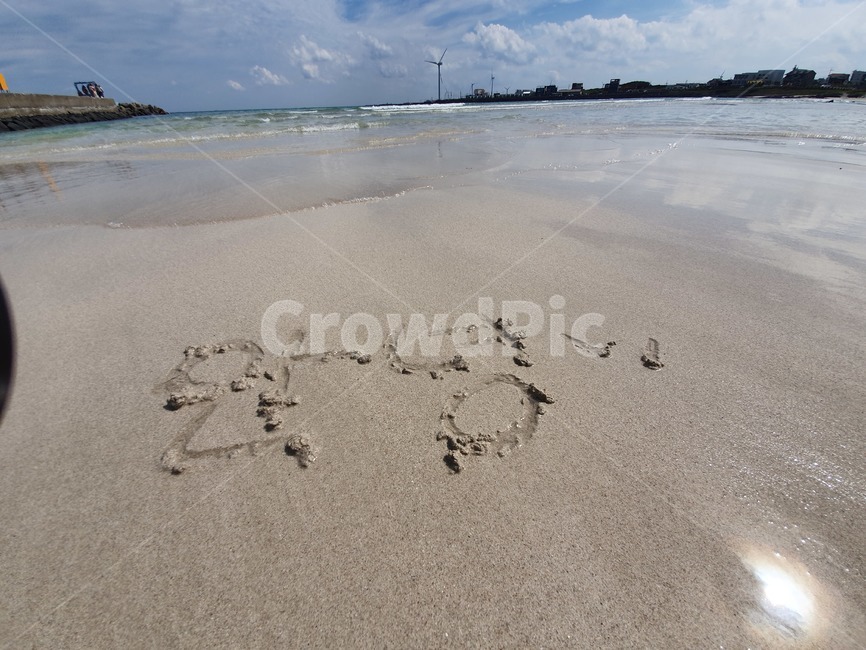 안녕,모래,해변,바다,구름,제주도,월정리해변,자연,야외