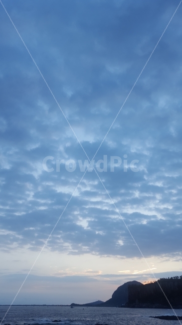 제주하늘,양떼구름,박수기정,산방산,노을,초저녁절경,석양,자연,풍경,nature,landscape,outdoors,옥외