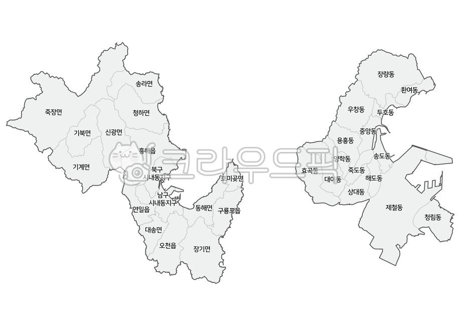 포항시,포항시지도,포항시행정지도,포항시행정구역,지도,한국지도
