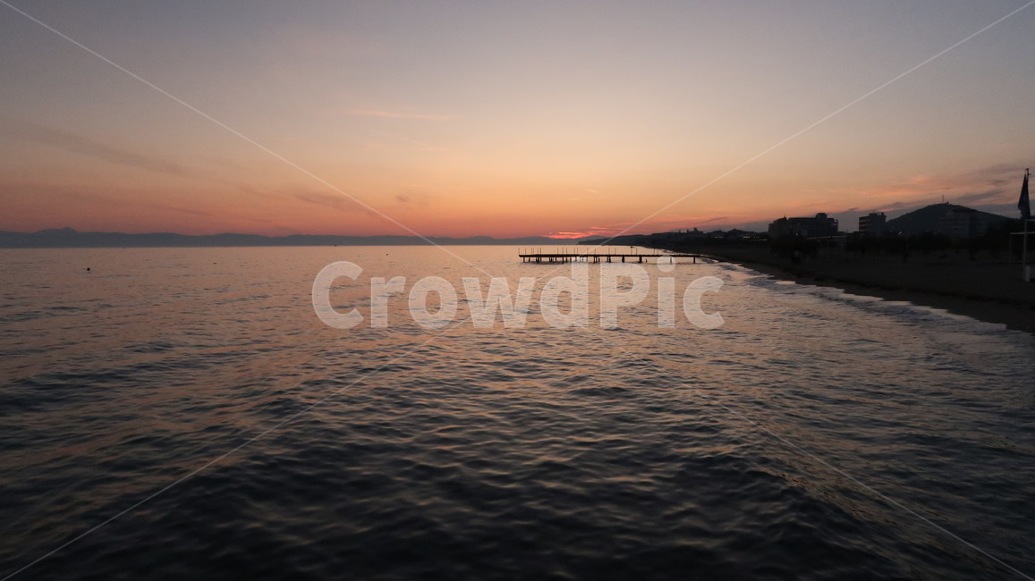 water,dock,바다,노을,잔잔한수면,바닷가