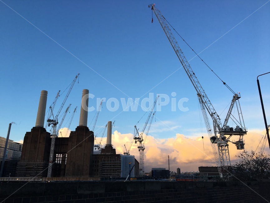 constructioncrane,건설크레인,화력발전소,powerplant,배터시,런던