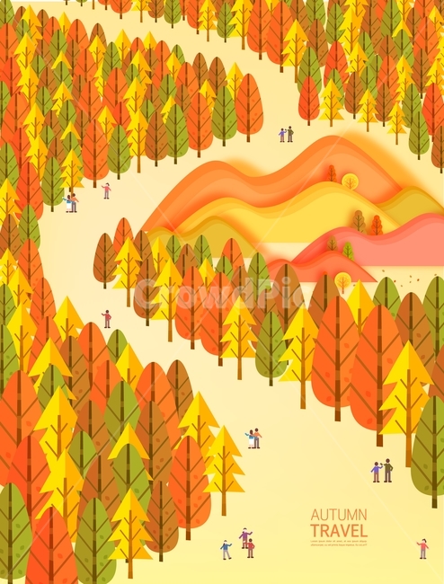 가을,여행,단풍,소풍,나들이,가족,길,단풍나무,낙엽,커플,산,가을,계절,fall,autumn,season,그래픽,일러스트레이션,graphic,illustration,leaf,잎,plant,식물