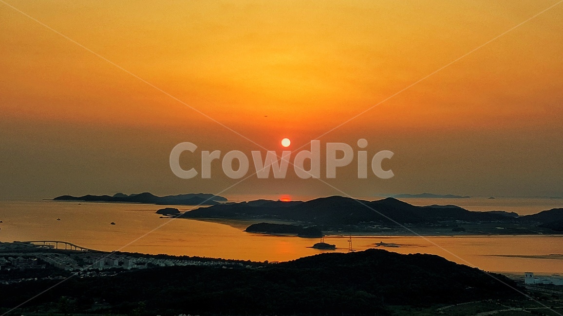 일몰,노을,자연풍경,풍경,nature,beach,landscape,하늘,해,저녁,석양,나무,tree,sunset,해질녘,낭만,한국적,섬,red,감성,바다,일출,태양,산,자연