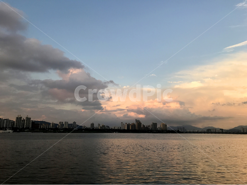 한강,구름,노을,강,하늘색,도시,풍경,city,landscape,한국도시풍경,한국도시경관,korea cityscape,nature,자연,outdoors,옥외,weather,날씨,sky,하늘