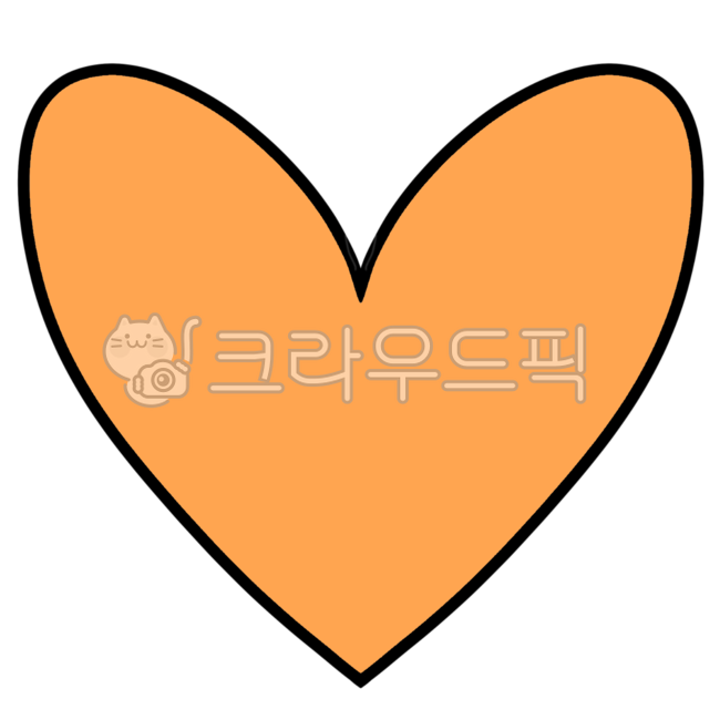 heart,마음,하트,주황하트,주황색하트