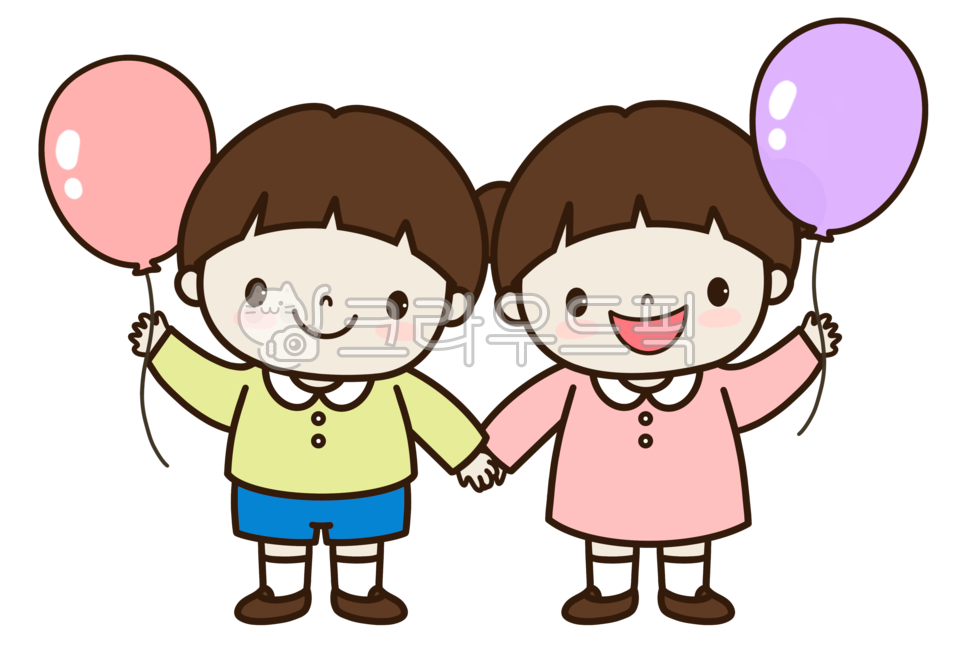 Kindergarten png,kindergarten,friendship,children png,kid,holding a balloon,cute,children,Balloon is a child illustration,friend,child png,Male and female children,kindergartner,laugh,childrens characters,Balloon children illustration,balloon,holding hand