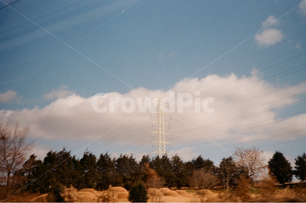 필름,필름사진,필름감성,film,동네,풍경,하늘,노을,구름,sunset,자연,풍경,nature,landscape,cable,케이블,power lines,전력선,electric transmission tower,송전탑