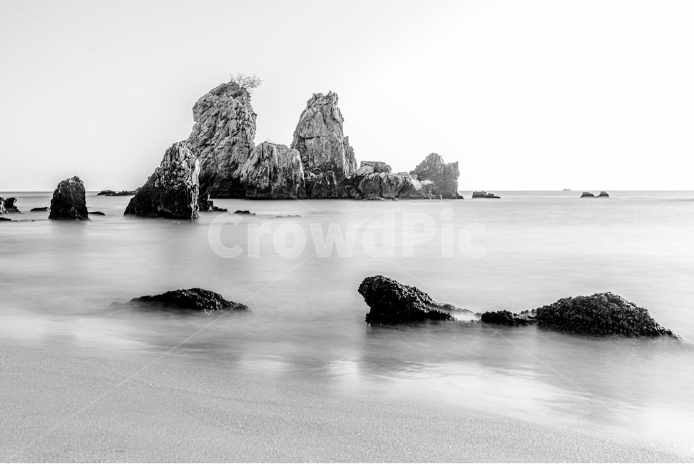 해안선,물,바다,자연,land,자연,풍경,nature,landscape,흑백,모노톤,monochrome,black and white