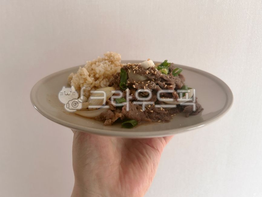 불고기,덮밥,불고기덮밥,음식,그릇,food,beef,marinated,barbeque,traditional,bulgogi,closeup,점심,요리,저녁,식사,한그릇요리,한그릇,서빙,손