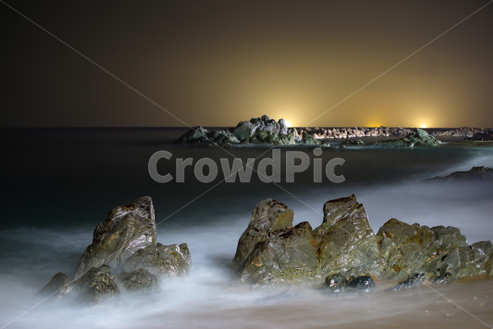 야경,바다,파도,promontory,자연,한국자연풍경,한국자연경관,korea nature landscape