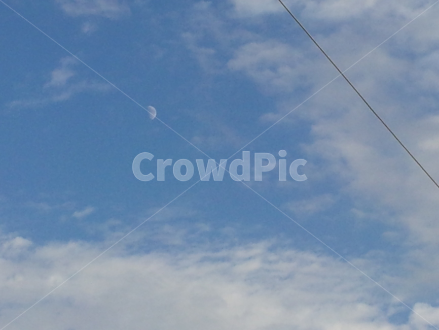 달,하늘,구름,sky,moon
