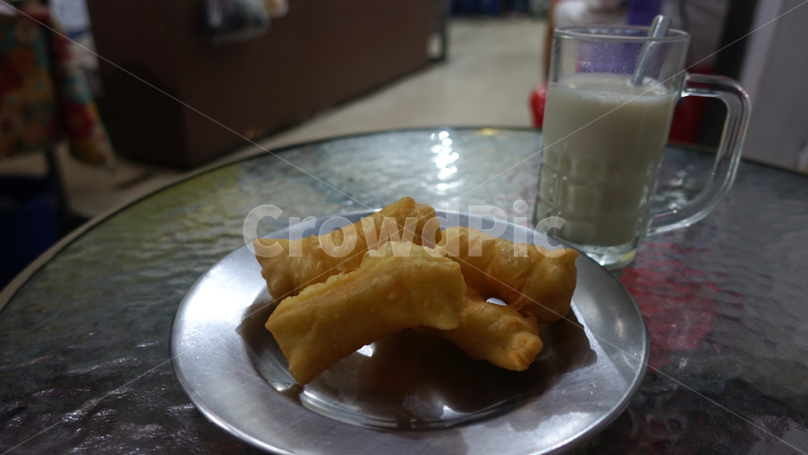 튀김빵,튀긴빵,두유,음식,food,friedbread,soymilk