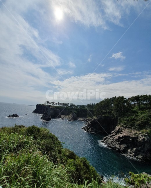 제주올레길,제주외돌개,하늘,올레길7코스,자연,ocean,바다,sea