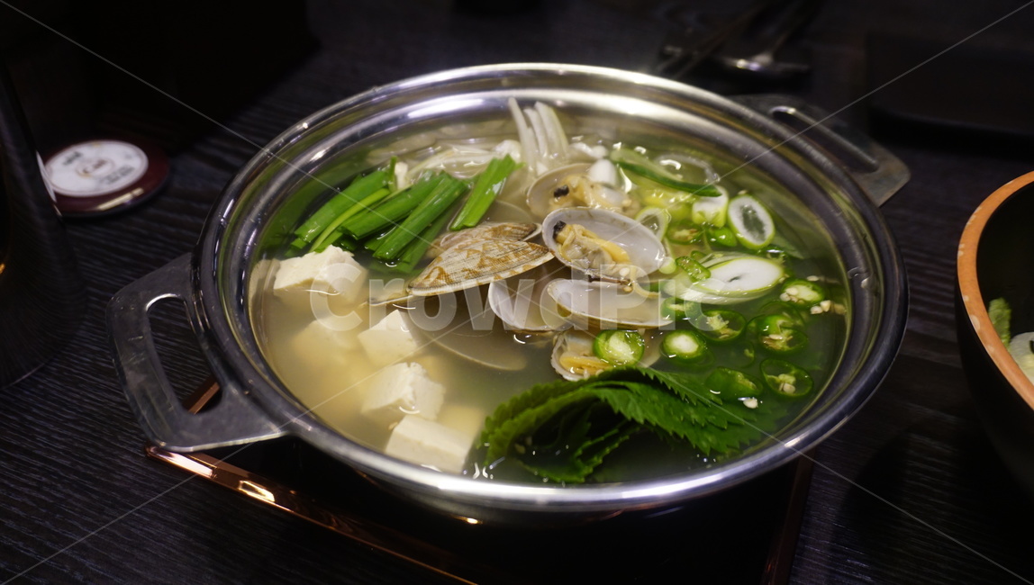 조개탕,탕,국,조개,한식,맑은국물