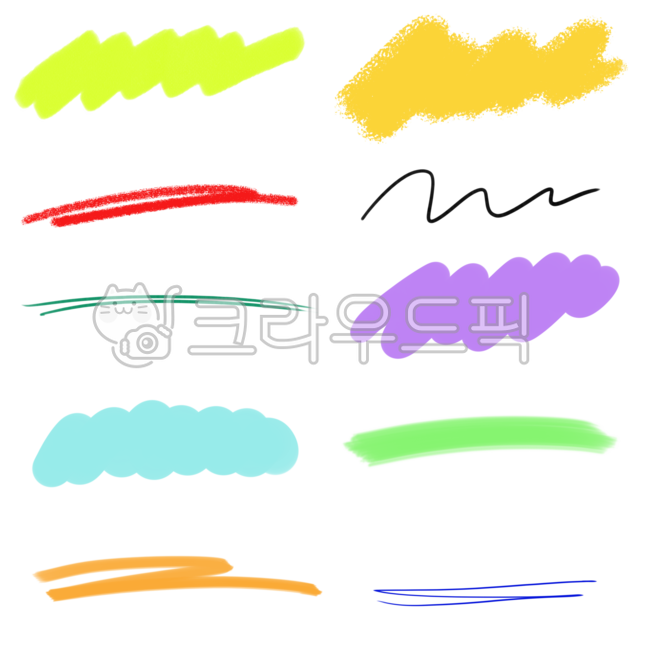 낙서,형광펜,볼펜,꾸미기,데코,아기자기,강조,하이라이트