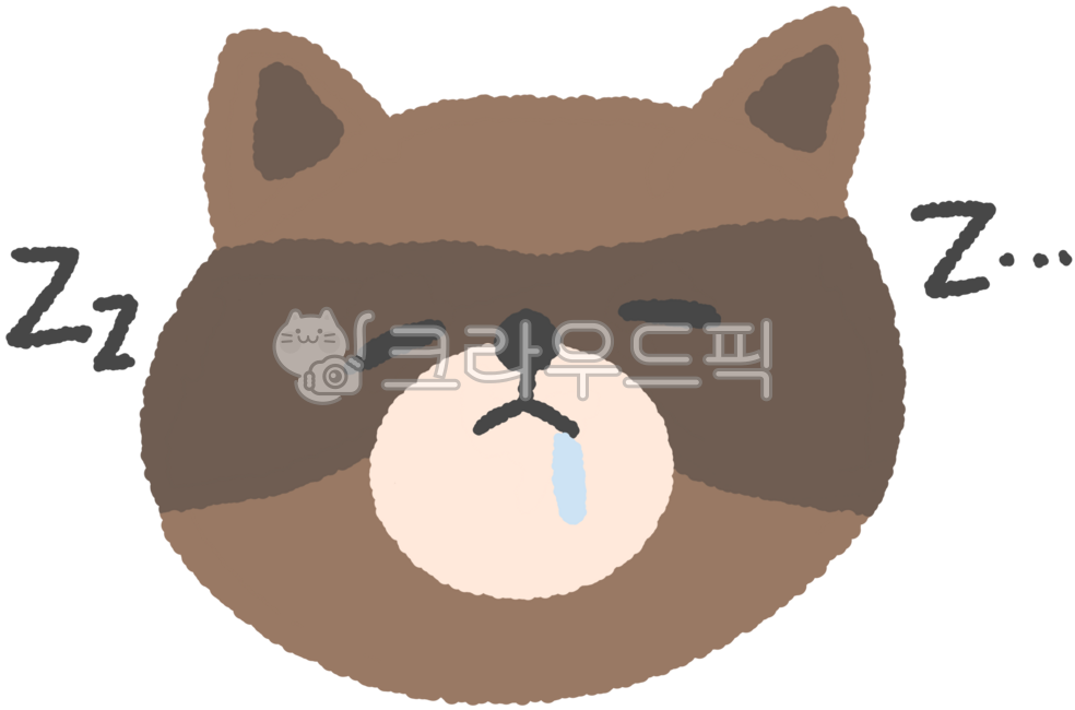 졸린표정,하품,피곤한얼굴,반쯤감긴눈,낮잠캐릭터,귀여운너구리,손그림일러스트,감정표현,캐릭터표정,동물얼굴,졸린일러스트,눈꺼풀,나른한표정,캐릭터감정,동물일러스트,피곤눈,졸린너구리,표정그림