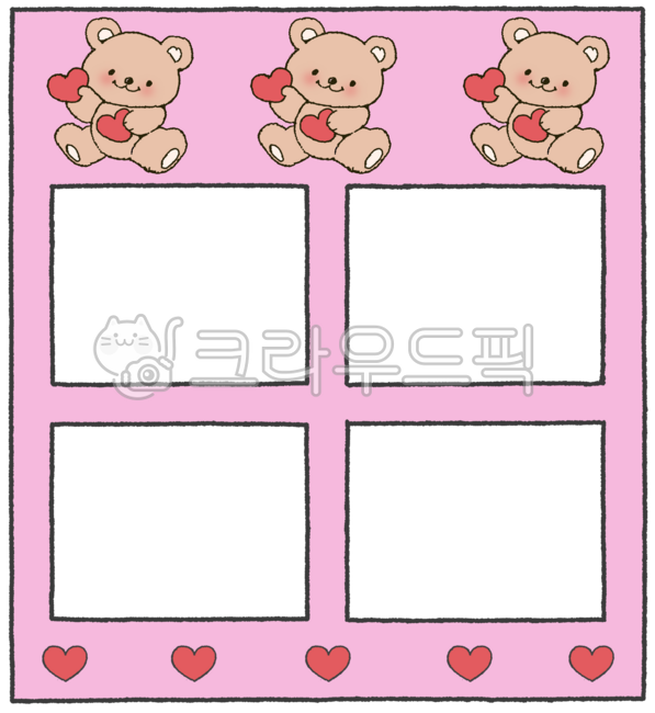 인생네컷,프레임,틀,사진테두리,테두리,일러스트,손그림,드로잉,귀여운,스티커