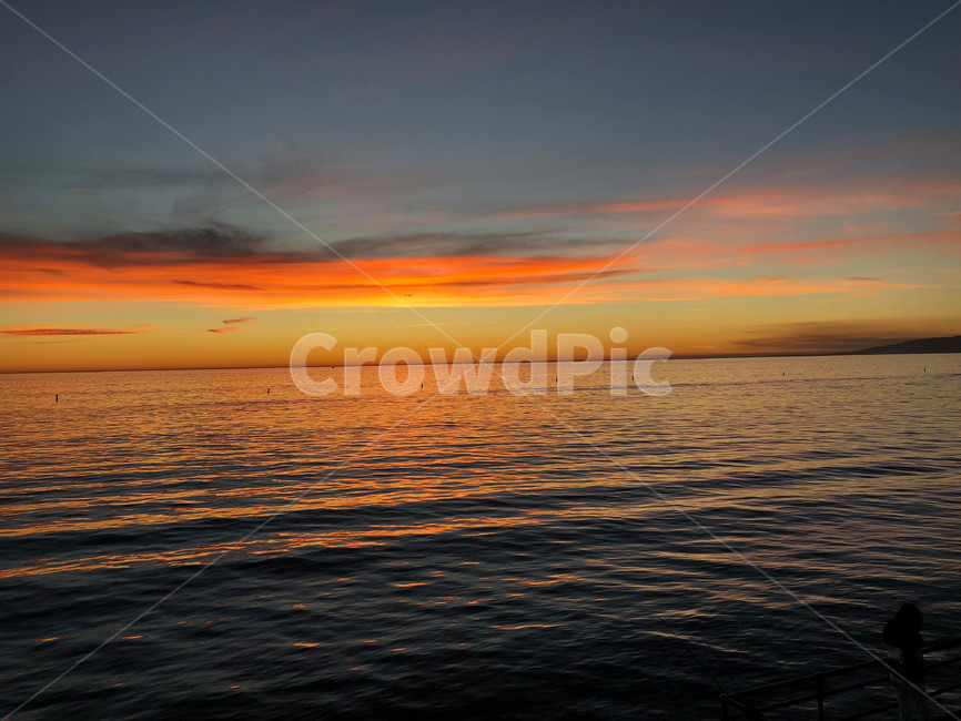 la,usa,미국,santamonica,sunset,자연,풍경,nature,landscape,outdoors,옥외,dusk,황혼,일몰,dawn,새벽,sky,하늘,red sky,붉은 하늘